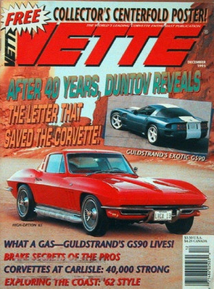VETTE 1993 DEC - '89 454 ZR2, '70 ZR-1, CARLISLE